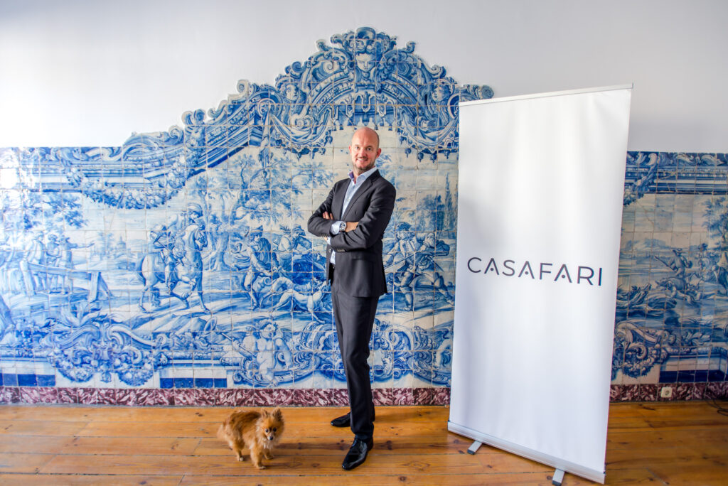 Niels Henning no escritório da Casafari