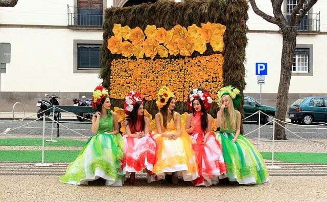 festa anual da Flor, na Ilha da Madeira