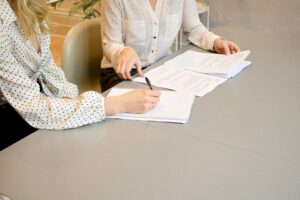 Reunião com um cliente imobiliário