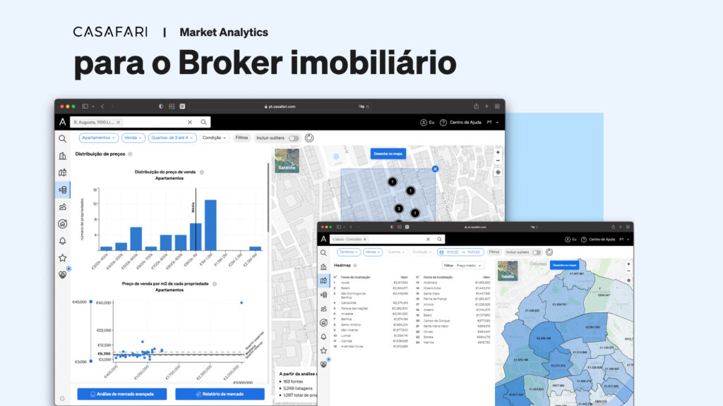 CASAFARI Market Analytics para o broker imobiliário
