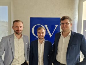 Francesco Quaini, Stefano Quaini and Andrea Vignone, owners of QV SpA