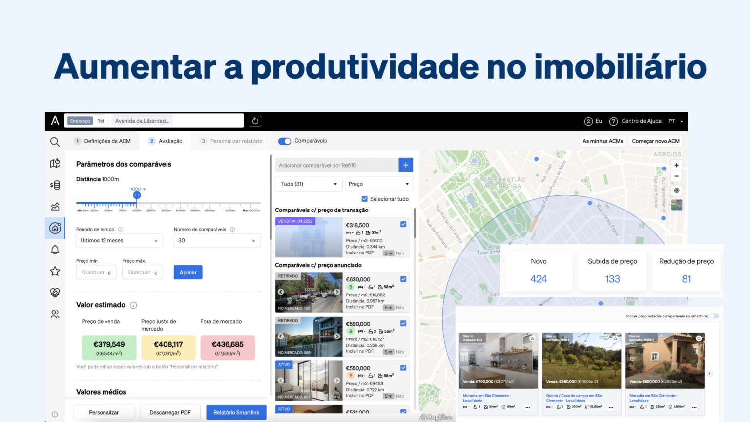 Produtos da CASAFARI para aumentar a produtividade no imobiliário