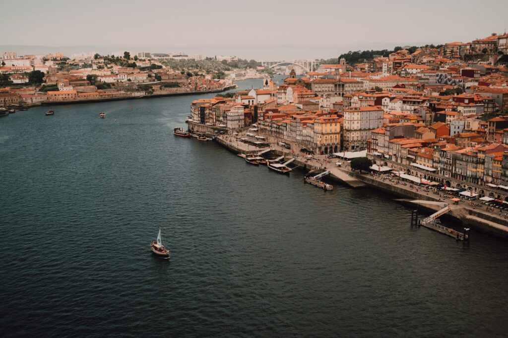 Margens do Rio Douro, no Porto, Portugal